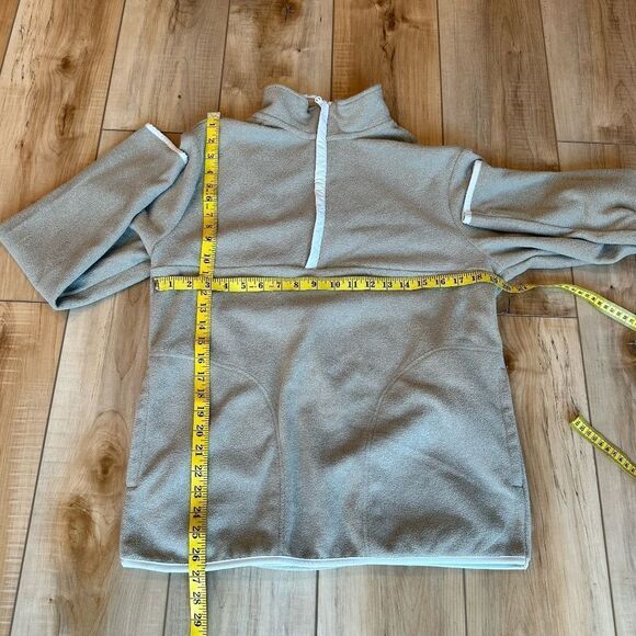 NWT Goodfellow & Co Fleece 1/4 Zip Pullover Tan-Brown Size Med - Picture 3 of 10